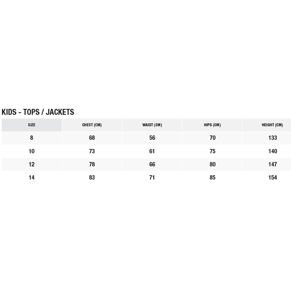 Zhik Junior Top 23 0 Grentabelle